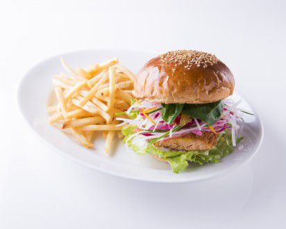 golden_brown サーモン&オレンジバーガー