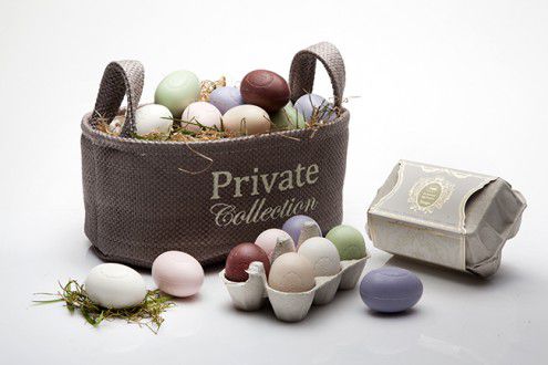 Egg Shaped Soaps in Oval_Paper Basket