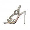 Christian Louboutin Girlsbestfriend 100 Specchio Silver Crystal r