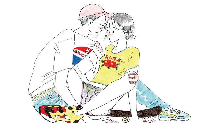 胸キュンの瞬間を鉛筆で描く、たなかみさきの最新展が開催中。似顔絵