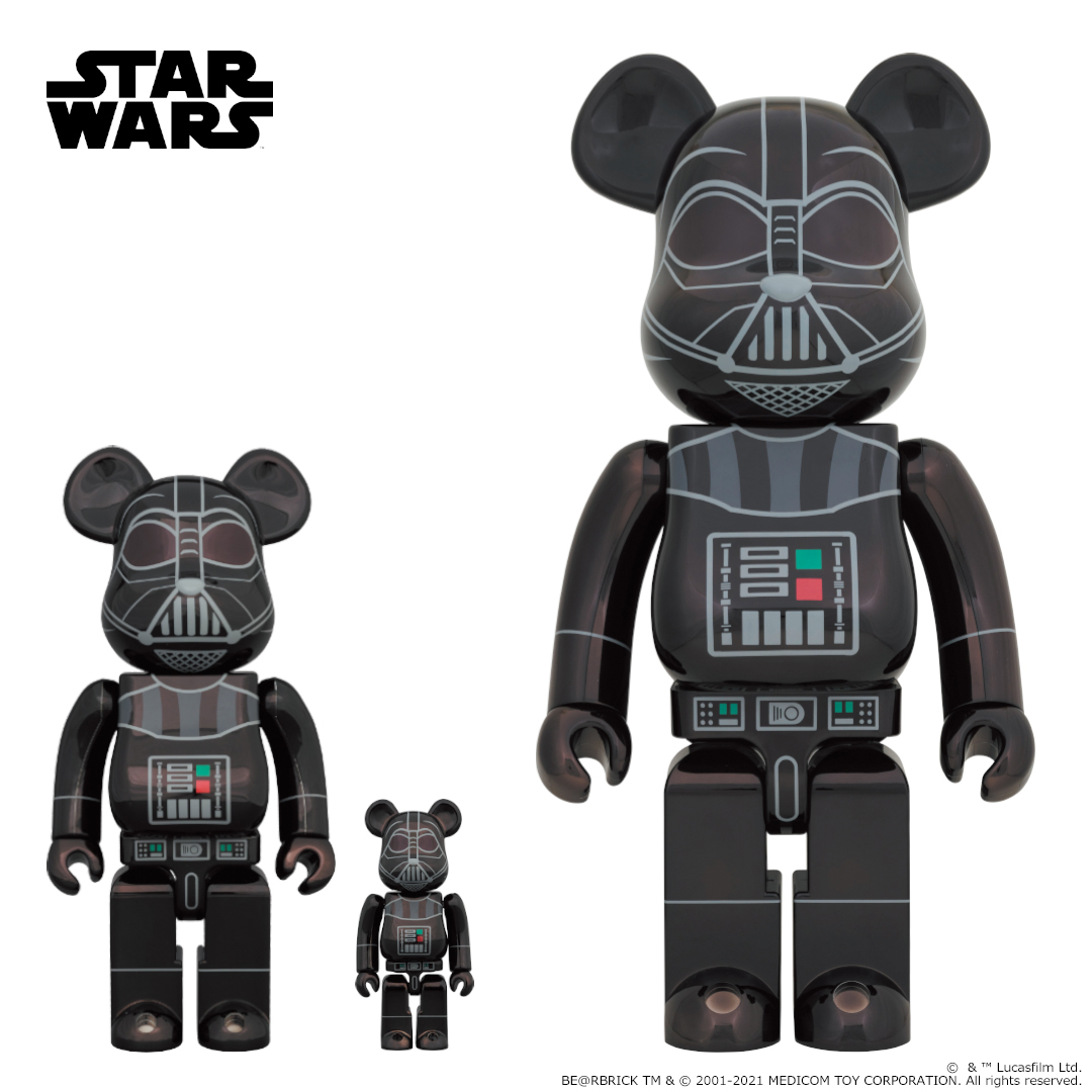 2021最新作】 Bearbrick DARTH VADER Rogue One Ver. Chrome Ver.100