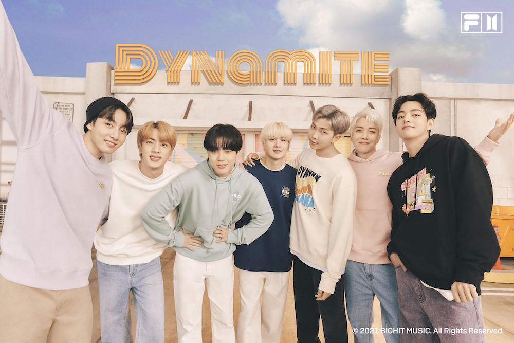 BTS FILA ジョングク Dynamiteトレーナー　M